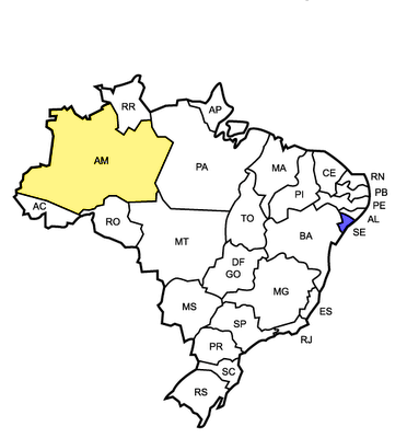 Mapa do Brasil vetorizado